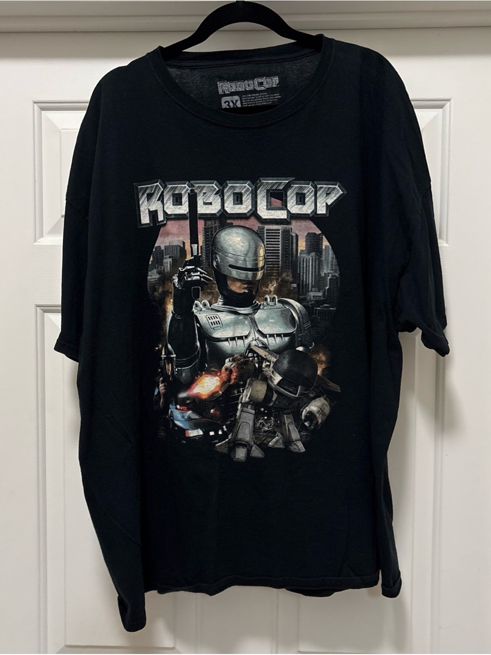 Robocop Graphic T-Shirt Size 3XL Black Fright Rags
